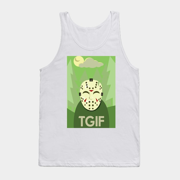 TGIF Tank Top by Mike Hampton Art